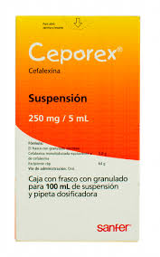 Ceporex 250mg 100ml, Cephalexin